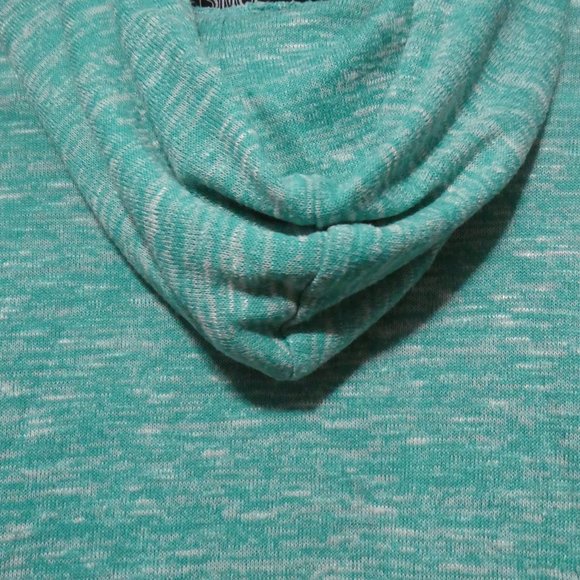 SWS, small, cropped knit hooded pullover sweater, kangaroo pockets, GUC - Picture 16 of 16